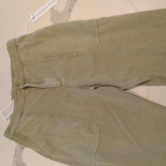 Young fabulous and broke, green Tencel pants, NWT, Medium - Picture 2 of 6